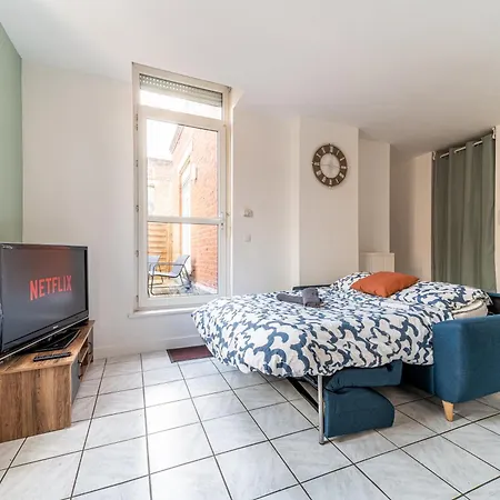 Le Beaumont - Barbieux - 3 Lits - Wifi - Parking - Terrasse Prive Apartment Roubaix Exterior photo