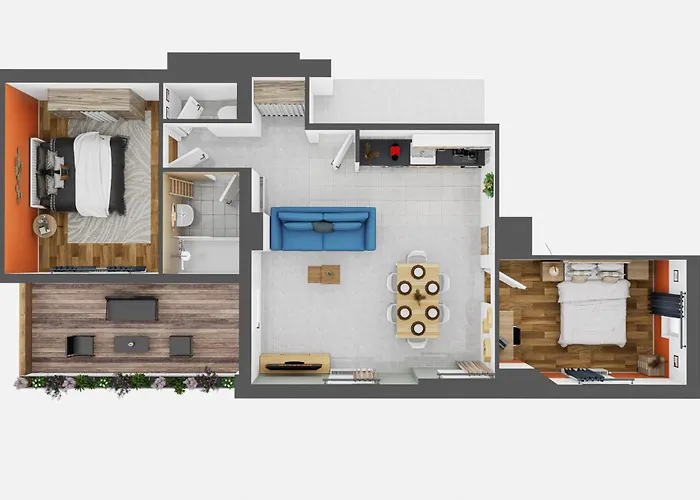 Le Beaumont - Barbieux - 3 Lits - Wifi - Parking - Terrasse Prive
